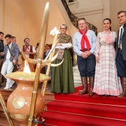 PORTO ALEGRE, RS, BRASIL, 10/09/2019 - O governador em exercício Ranolfo Vieira Júnior deu início, neste sábado (14/9), às celebrações da Semana Farroupilha com a cerimônia de acendimento da Chama Crioula no saguão de entrada do Palácio Piratini e na Asse