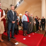 PORTO ALEGRE, RS, BRASIL, 10/09/2019 - O governador em exercício Ranolfo Vieira Júnior deu início, neste sábado (14/9), às celebrações da Semana Farroupilha com a cerimônia de acendimento da Chama Crioula no saguão de entrada do Palácio Piratini e na Asse