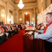 PORTO ALEGRE, RS, BRASIL, 14/09/2019 -  Entrega de diplomas de embaixadores e cônsules honorários a tradicionalistas de outros Estados e países. Fotos: Felipe Dalla Valle/ Palácio Piratini