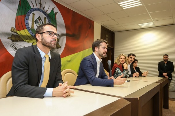 PORTO ALEGRE, RS, BRASIL, 07/10/2019 - Coletiva de imprensa. Foto: Felipe Dalla Valle/Palácio Piratini