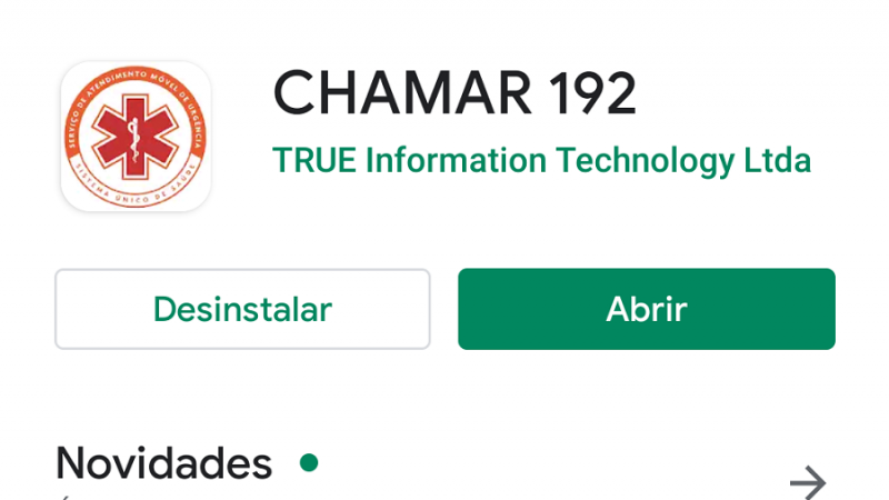 google play aplicativo samu SES