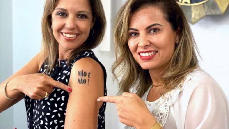 Não é não Nadine Anflor e Bianca Feijó