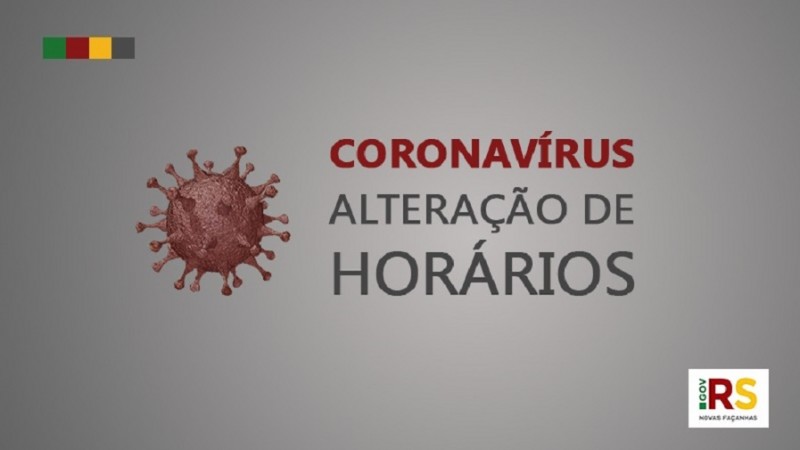 coronavírus horários
