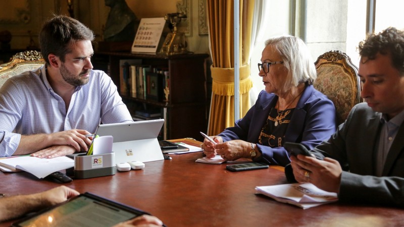 PORTO ALEGRE, RS, BRASIL, 20.03.2020 - 20.03.2020 - Reuni&atilde;o secret&aacute;ria da Sa&uacute;de. Fotos: Gustavo Mansur/ Pal&aacute;cio Piratini