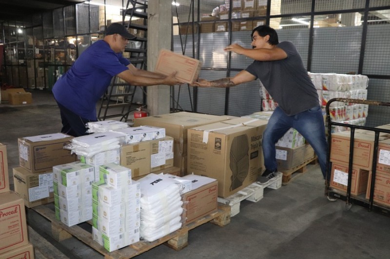 distribuição material SES coronavírus