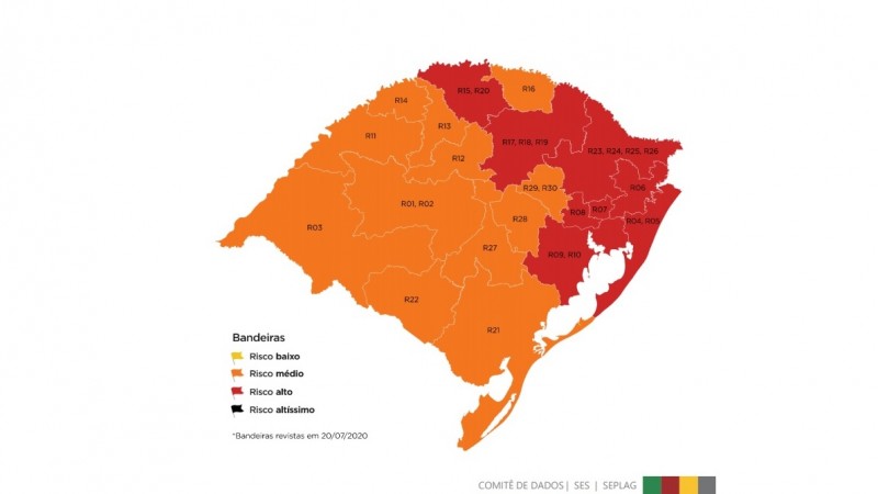 Após recursos, região da Serra vai continuar na bandeira vermelha