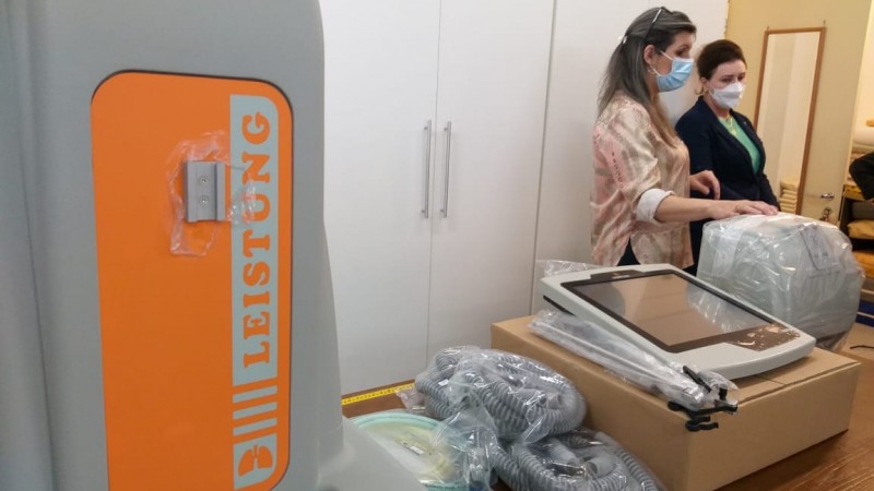 Respiradores Hospital S&atilde;o Carlos   Farroupilha