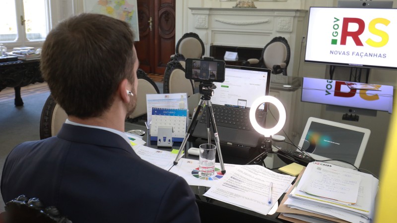 PORTO Alegre (RS), 20/10/2020 - Sem o plantio simb&oacute;lico de soja e maquin&aacute;rios, a abertura oficial do plantio da soja no Rio Grande do Sul, safra 2020/2021, ocorreu nesta ter&ccedil;a-feira (20/10) de forma in&eacute;dita em formato virtual. Com a participa&ccedil;&atilde;o do govern