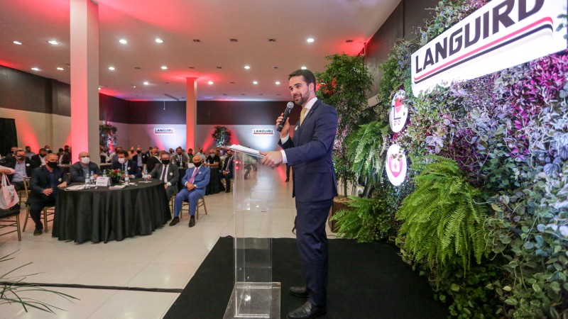 LAJEADO, RS, BRASIL, 13/11/2020 - O governador Eduardo Leite participou, na manhã desta sexta-feira (13/11), da solenidade de inauguração dos empreendimentos da Cooperativa Languiru no Shopping Lajeado. Fotos: Gustavo Mansur/Palácio Piratini