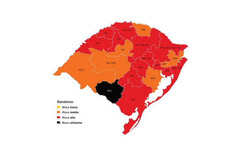 Com Indeferimento De Recursos Rs Volta A Ter Bandeira Preta No Mapa Definitivo Da 35ª Rodada Portal Do Estado Do Rio Grande Do Sul