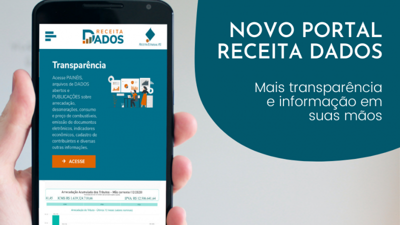 Novo portal Receita Dados card
