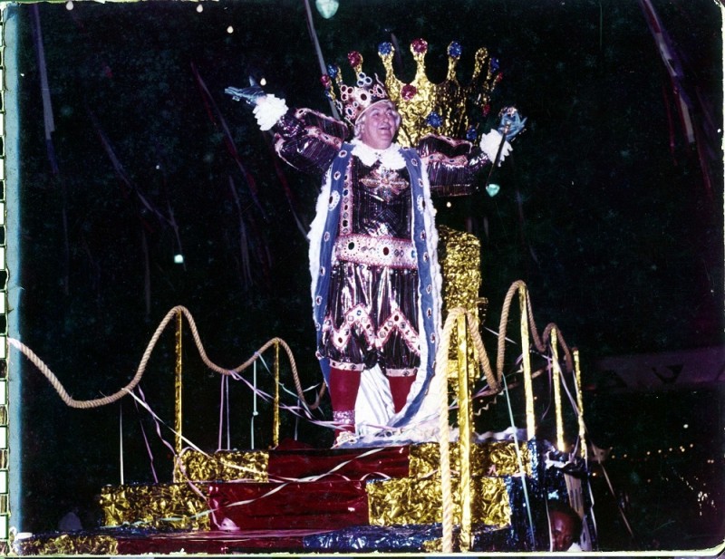 Rei Momo Vicente Rao Carnaval de rua década de 1970 Acervo Museu Joaquim Felizardo