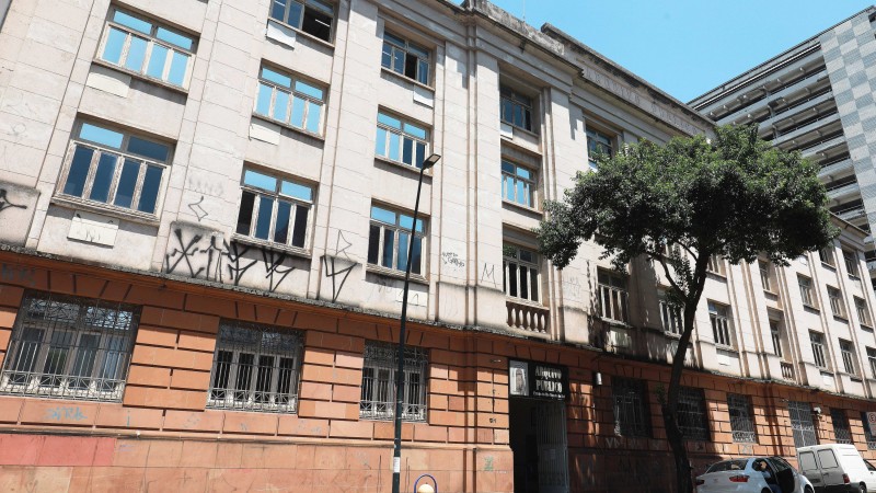 PORTO ALEGRE, RS, BRASIL, 9.2.2021 -  O Arquivo Público do Estado do Rio Grande do Sul é um órgão do Governo do Estado subordinado à Secretaria de Administração e Recursos Humanos, e está instalado em um prédio histórico, com três pavilhões, na cidade de 