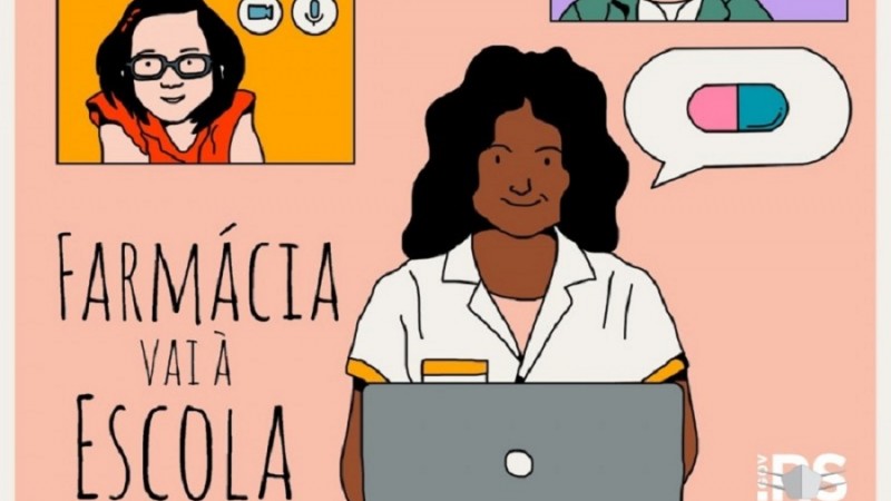 card farmácia vai a escola