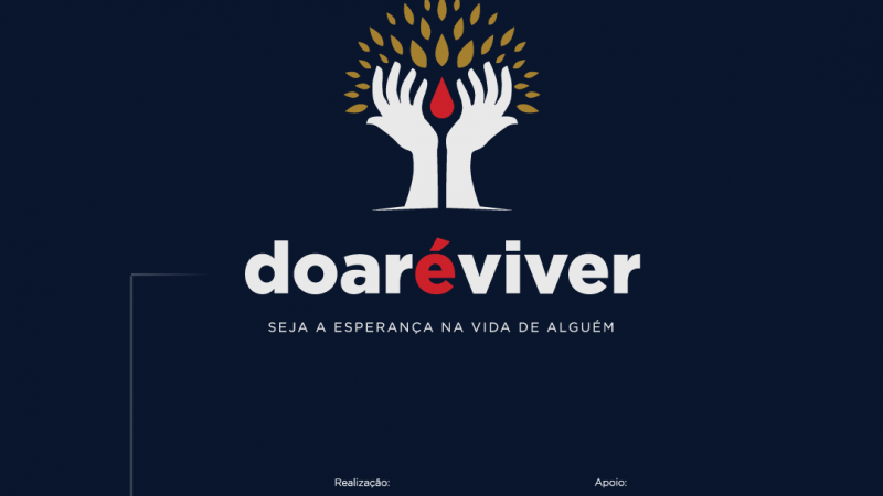 card campanha Doar é Viver