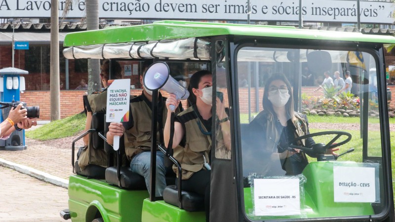 Sa&uacute;de   rondas educativas na Expointer