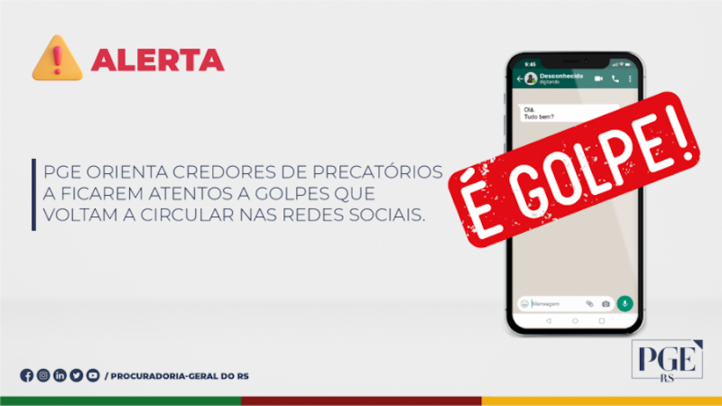 PGE alerta golpe
