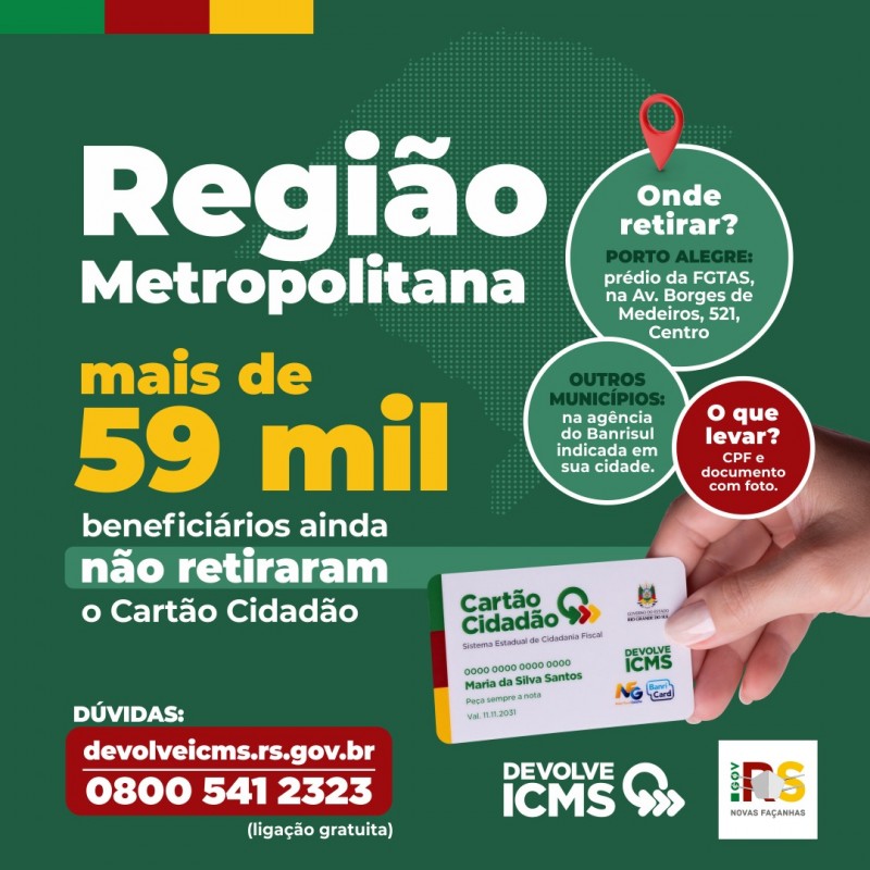 Devolve ICMS RMPA card