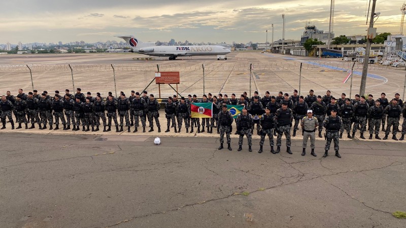 PMs que embarcaram para Brasília