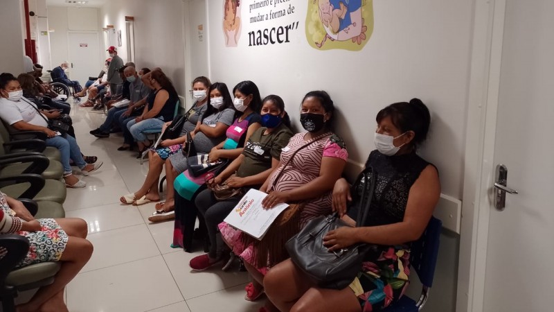 Gestantes indígenas no Hospital Santo Antônio, em Tenente Portela