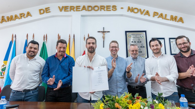acesso municipal Pinhal Grande Nova Palma