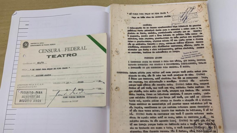 Teatro de Arena digitalização de textos teatrais censurados
