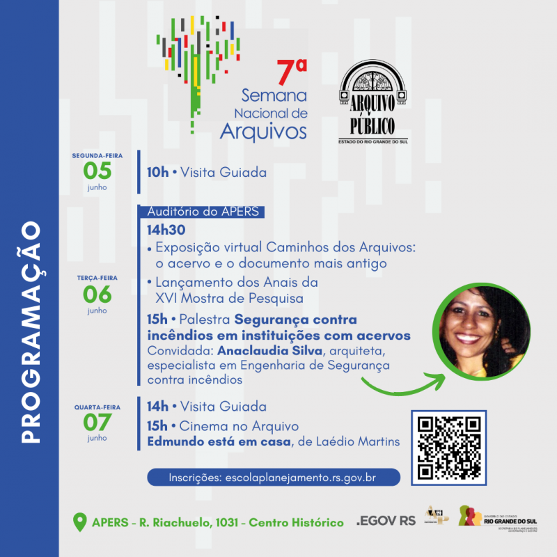Programação da sétima Semana Nacional de Aqrquivos 2023