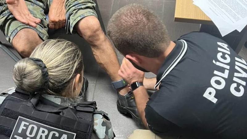 instalação primeira tornozeleira eletronica