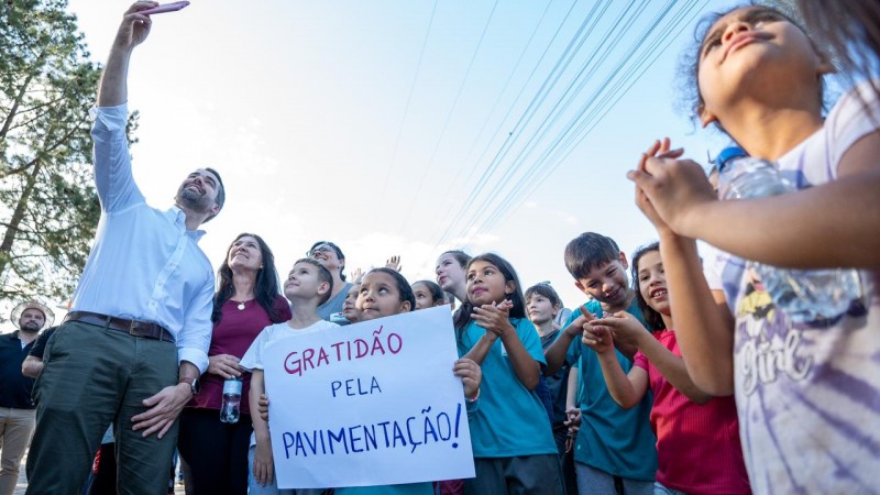 Leite pavimentação da VRS 847