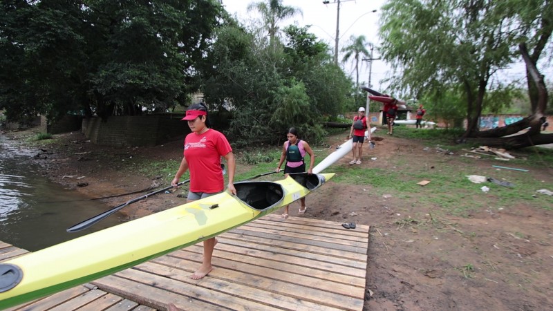 alunos canoagem sao leo