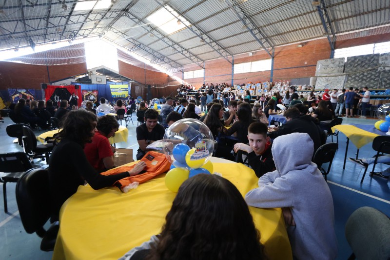 Escola de Caraá recepção aos alunos
