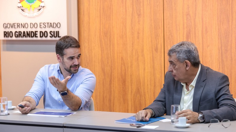 Reunião com prefeito de Porto Alegre Leite e Melo