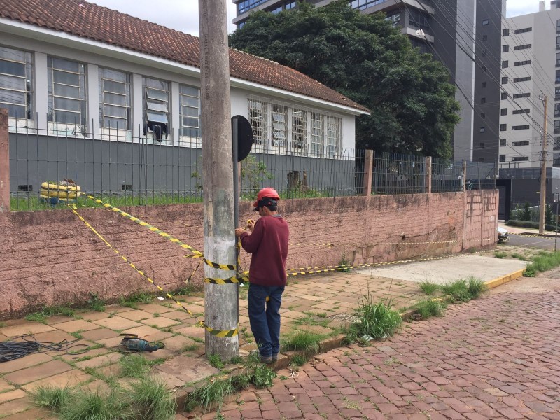 início obras escola Monte Castelo, em Passo Fundo