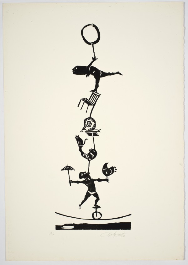 Sem título, s.d., Wilson Cavalcanti. Xilogravura, 50 x 35 cm