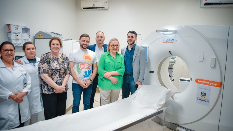 Entrega do tomógrafo em Capão da Canoa