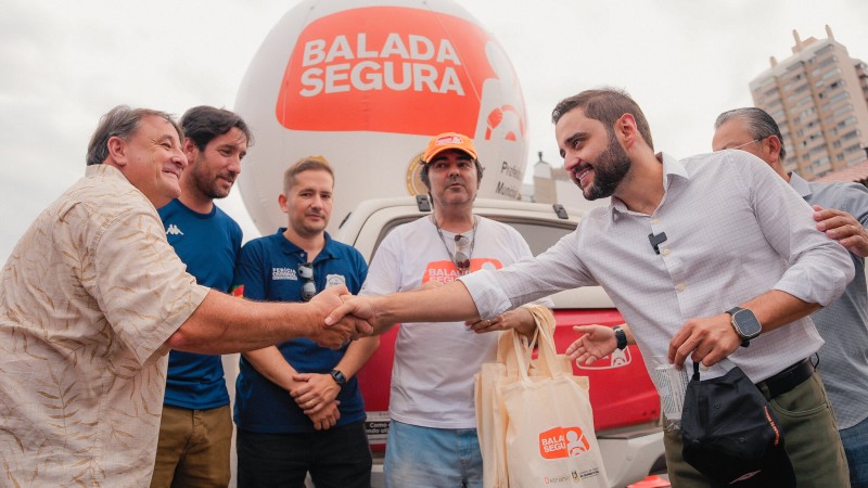 Vice governador Gabriel Souza participa da ação educativa da Balada Segura, em Torres   fev24