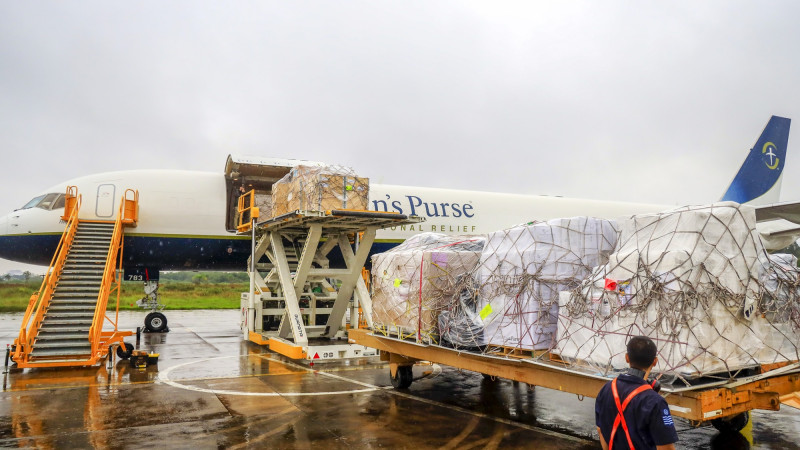 Desembarque de doações da ONG norte americana Samaritan's Purse 2024