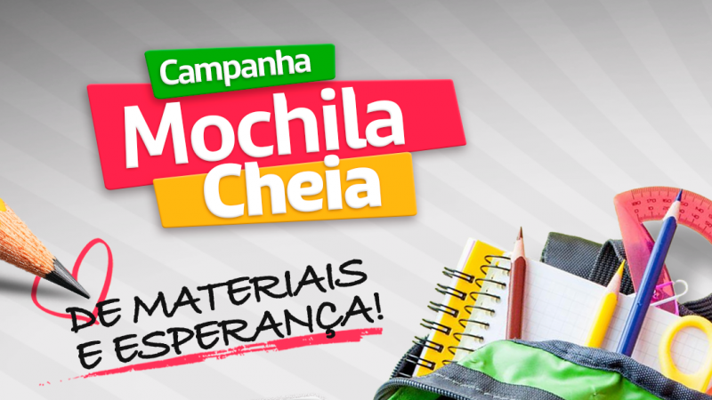 Card da campanha MOCHILA CHEIA 2024