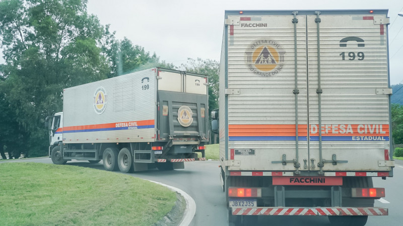Transporte de doações para Montenegro