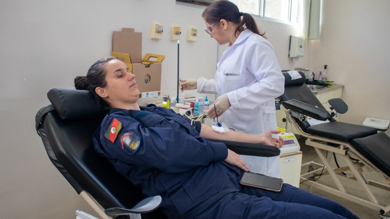 Doação de sangue bombeiros