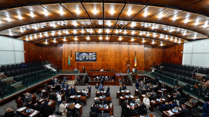 Imagem geral do Plenário da Assembleia Legislativa.