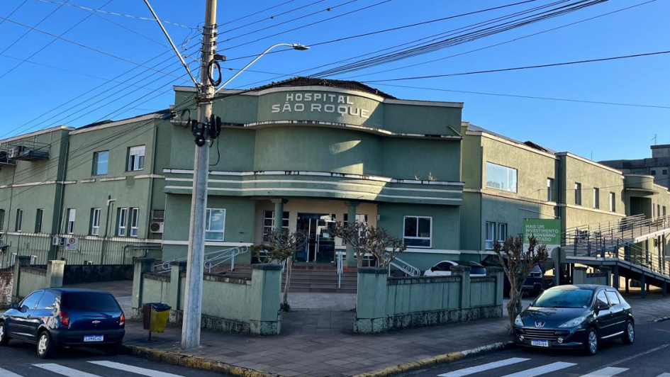 Fachada do Hospital São Roque, em Getúlio Vargas.
