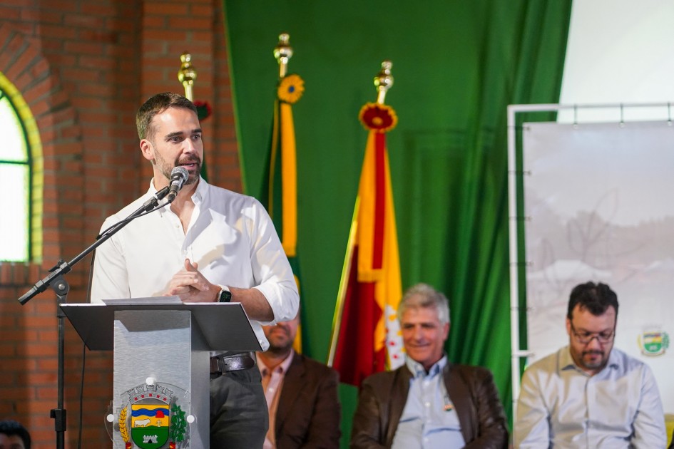 Leite na abertura oficial do plantio de soja no RS 2024