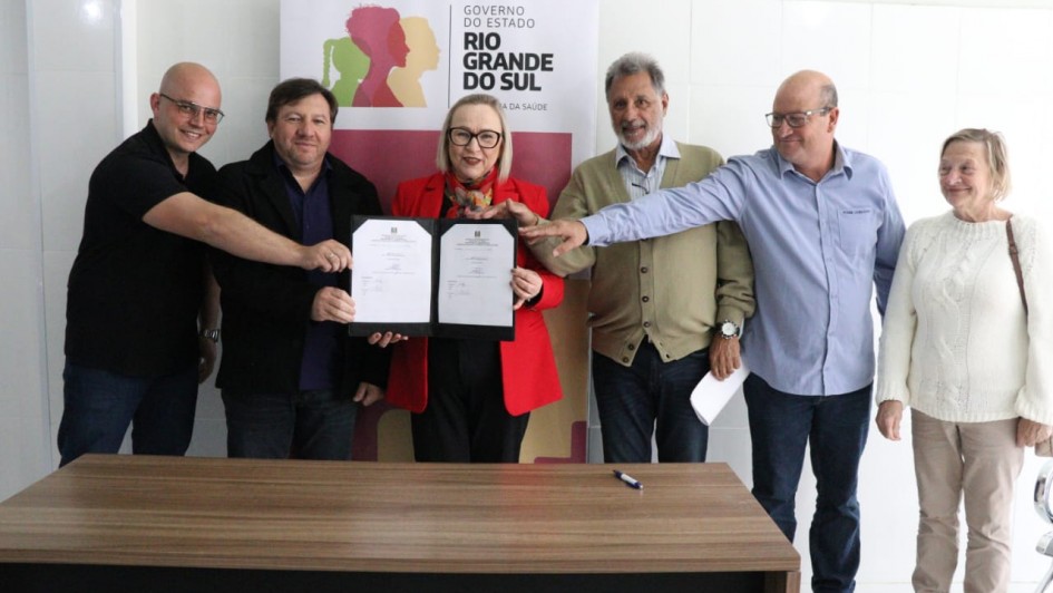 Assinatura de convênio com Hospital São José, em Palmares do Sul