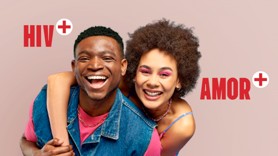 Card da campanha HIV positivo Preconceito negativo.