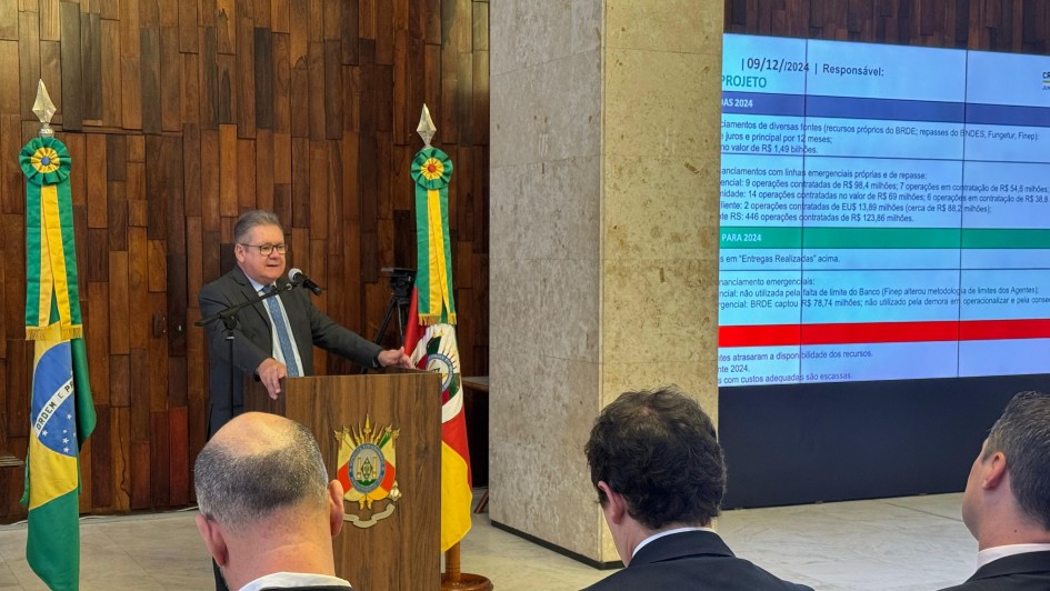 Ranolfo Vieira Júnior diretor presidente BRDE atendeu 446 empresas enchente DEZ 2024