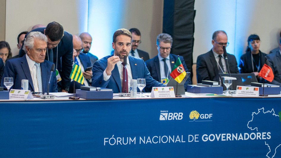 No Fórum dos Governadores, Leite cobra endurecimento da legislação de Seguranca Pública