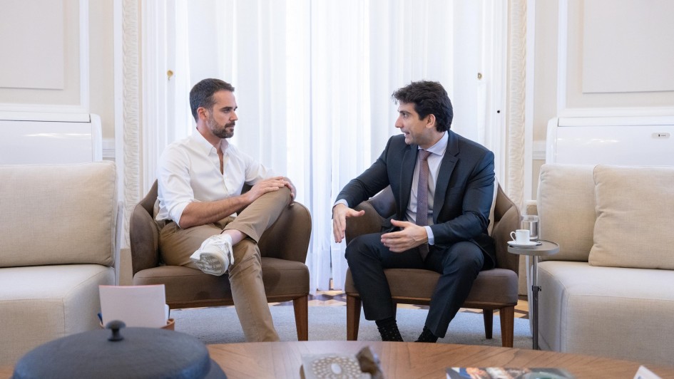 Leite e Galípolo no Piratini