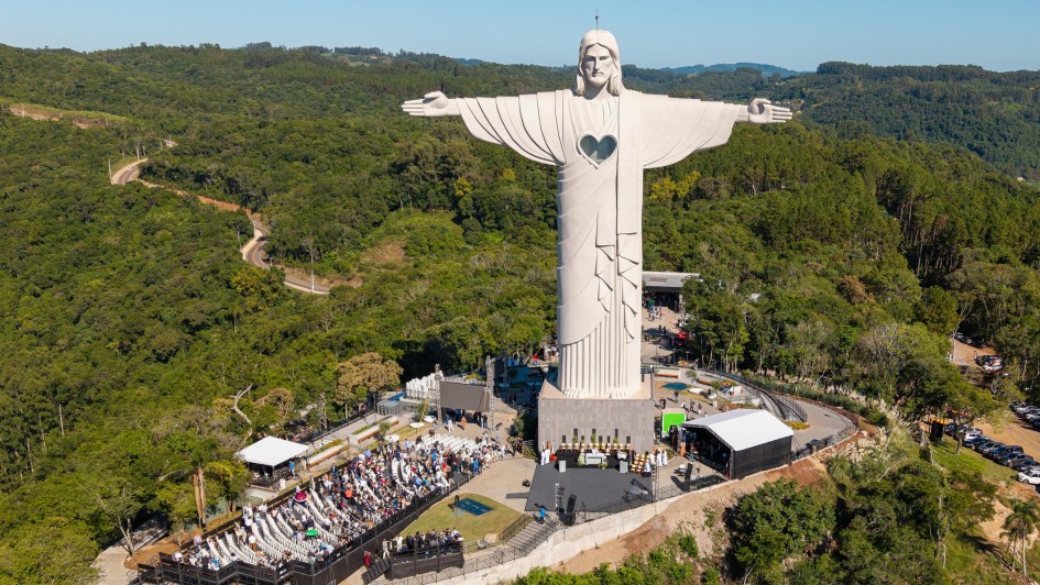 Cristo Protetor de Encantado inaguração oficial ABR 2025