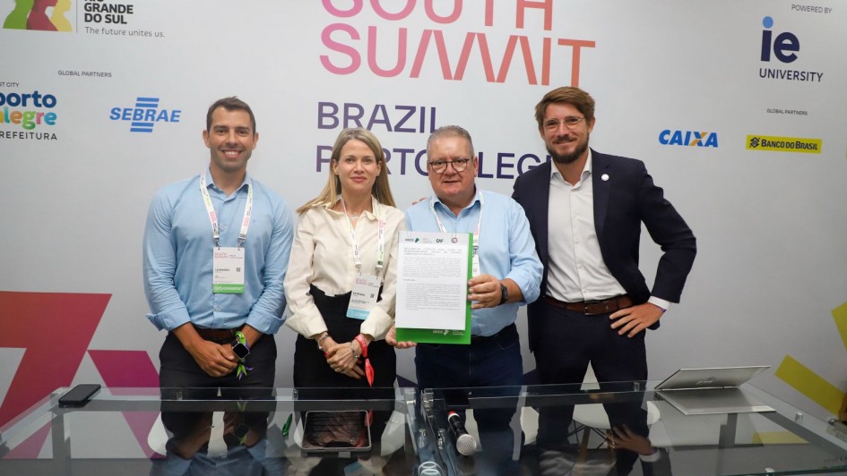 BRDE e outras instituições firmam compromisso no South Summit ABR 2025